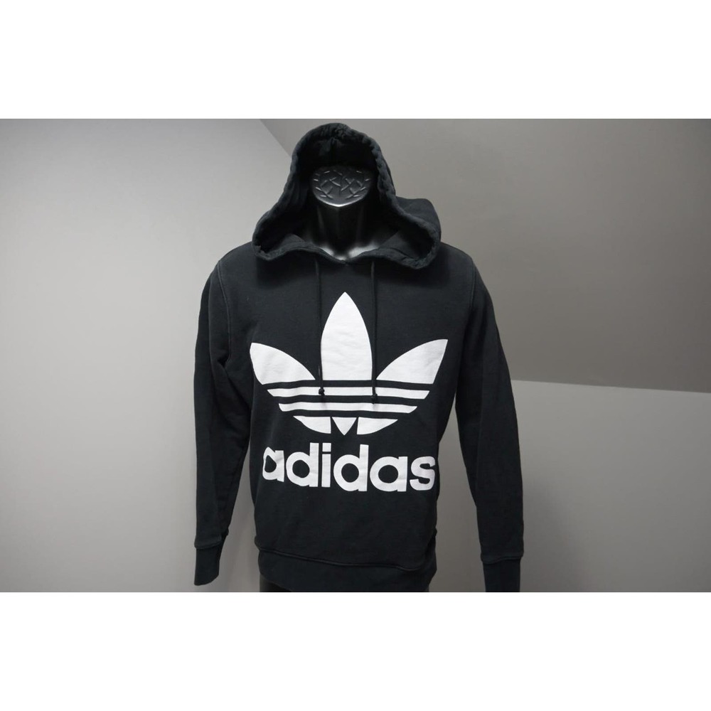 Adidas Hoodie Fleece Athletic Cotton Blend‎ Jogger Sweat Shirt Womens Sz Medium